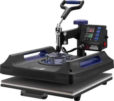 Zdjęcie produktu dla Prasa termiczna 5 w 1 15 x 15 cali 30 uncji Prasa do kubków Koszulki Czarne + niebieskie