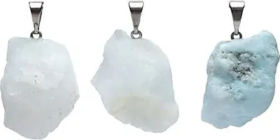 Zdjęcie produktu dla Wisiorek z szorstkiego kamienia hemimorfitowego - opakowanie 3 szt. - ± 2 cm