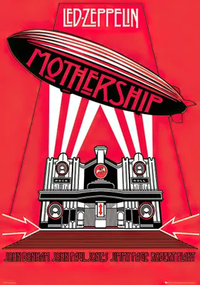 Produktbild von Pyramid Led Zeppelin Mothership Red Poster 61x91.5cm.
