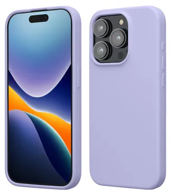 Produktbild von kwmobile Handyhülle für iPhone 15 Pro Hülle, für iPhone 15 Pro Case - Hülle Silikon - kabelloses Laden - Lavendel
