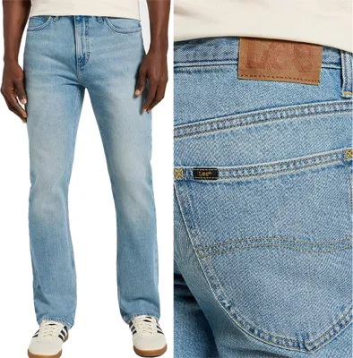 Immagine prodotto di LEE, Jeanshosen da uomo, vestibilità dritta, LEON, W33 L32, Blau, Jeans, baggyjeans, buggy