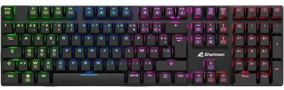 Produktbild von Sharkoon PureWriter RGB, Kabelgebunden, USB, Mechanischer Switch, AZERTY, RGB-LED, Schwarz
