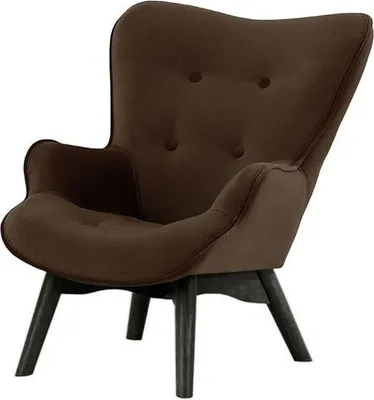 Image de Fauteuil à oreilles pour enfants Ducan Mini Velvet-Kronos 6-Noir