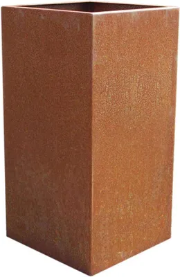 Immagine prodotto di Vaso da fiori BLOCK in acciaio Corten color ruggine 30x30x60 cm