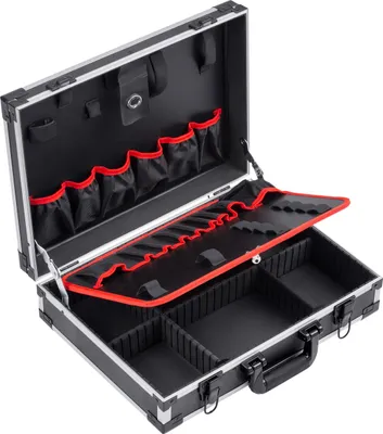 Produktbild von Meister Werkzeugkoffer leer 460 x 320 x 140mm 15 Werkzeugtaschen 15 kg Tragkraft