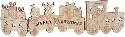 Produktbild von VBS Holz-Silhouette "Weihnachtszug"