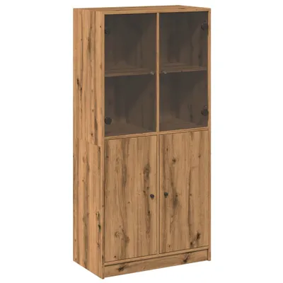 Obrázok produktu pre Vysoká skrinka s dvierkami dub artisan 68x37x142cm kompoz.drevo