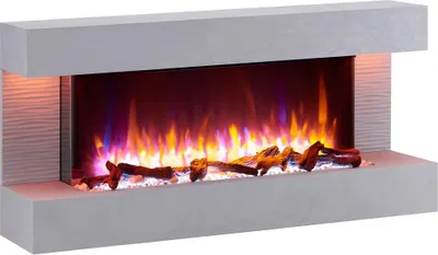Immagine prodotto di Caminetto elettrico BALDERIA Helia - Caminetto a parete, 2000 W - Grigio