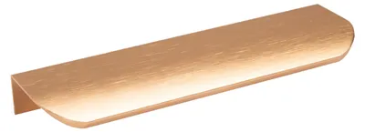 Obrázek produktu pro Madlová rukojeť, zlatá, kartáčovaná, rozteč otvorů 96 mm, délka 130 mm, šířka 4 cm, výška 1,8 cm