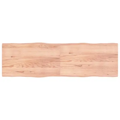 Produktbild von Tischplatte 200x60x(2-4) cm Massivholz Behandelt Baumkante