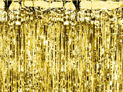 Produktbild von Lametta Vorhang 100x200cm Gold