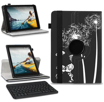 Produktbild von Tablet Tasche für Medion Lifetab E10713 Hülle Schutzhülle Bluetooth Tastatur Farben:Motiv 12