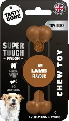 Imagen del producto de Hueso de nylon sabor a cordero para perros – juguete para masticar