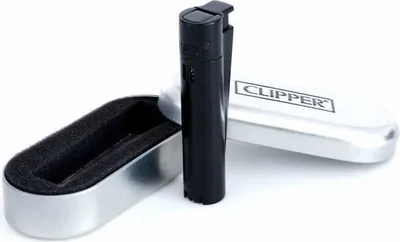 Produktbild von Clipper Metall Feuerzeug: Jet Flame Matt All Black