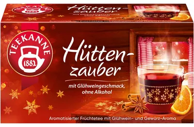 Obrázek produktu pro Konvička Hüttenzauber ovocný čaj s příchutí svařeného vína a koření 50g