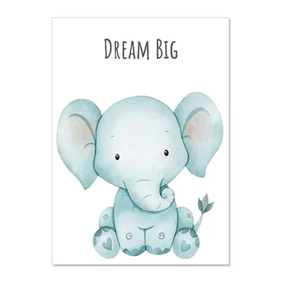 Produktbild von TPFLiving Kunstdruck LW-1303 (OHNE RAHMEN) Poster - Leinwand - Wandbild - Hochauflösender Giclée-Druck, langlebig und hochwertig - Bunte Tiere, Giraffe, Löwe, Zebra, Elefant, Nashorn, Nilpferd -  - Größe: 30x40cm