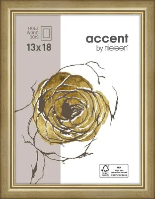Image de Cadre en bois Nielsen Ascot 24x30 cm or