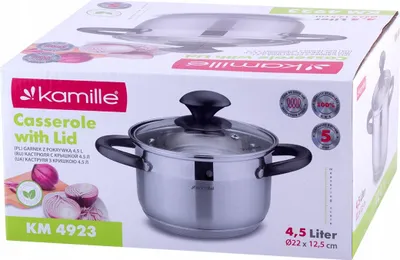 Produktbild von Topf mit Deckel 4,5 l INDUKTION GAS KAMILLE