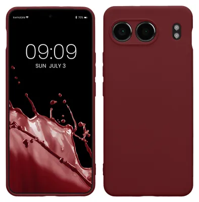 Produktbild von kwmobile Handyhülle für OnePlus Nord 4 5G Hülle - weiches Handy Silikon Case - Schutzhülle Cover - Bordeaux Violett