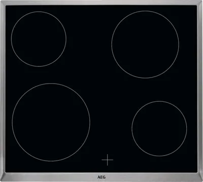 Produktbild von AEG HE604000XB, Schwarz, Integriert, Keramik, Keramik, 4 Zone(n), 4 Zone(n)