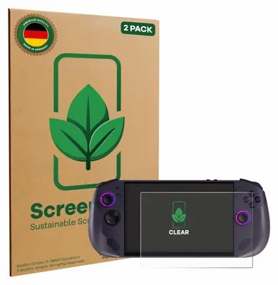 Produktbild von 2x ScreenLeaf Schutzfolie für Lenovo Legion Go S nachhaltiger Displayschutz Display Schutz Folie Klar Transparent