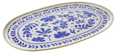 Produktbild von APS 85441 GN 1/1 Tablett FLORYN - Melamin, 53 x 32,5 cm, Nachbildung blau/weiß, beige, GN System, spülmaschinengeeignet