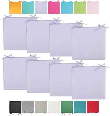 Produktbild von JACK Outdoor Stuhlkissen 40x40cm Lounge Kissen Auflage Wasserfest Sitzkissen Garten Lotus Effekt, Farbe:Flieder, Stückzahl:8x