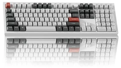 Produktbild von Mechanische Tastatur mit braunen Schaltern und RGB-Hintergrundbeleuchtung für Gaming