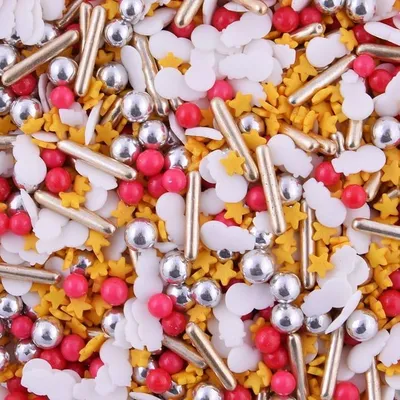 Image de Paillettes de sucre Snowman Spells mix 50 g confettis