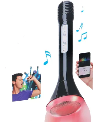 Produktbild von Soundlogic Light-Up 2in1 Karaoke-Mikrofon mit Lautsprecher