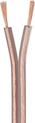 Produktbild von EBROM® - 45 Meter Lautsprecherkabel aus reinem Kupfer (100 % OFC Kupfer) 2x1,5 mm² HiFi Audio Kabel für Surround Systeme oder Stereo-Anlagen