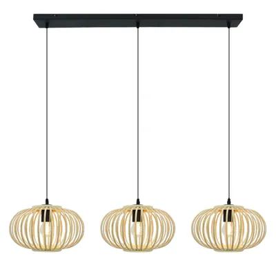 Produktbild von Olucia - LIEVE - Pendelleuchte - Braun/Schwarz - 3-flammig
