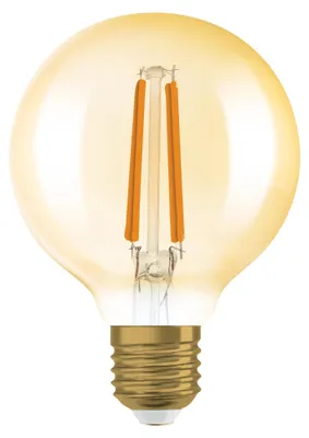 Produktbild von OSRAM 80 E27 LED-Glühbirne mit bernsteinfarbenem Glühfaden, 60 W warmweiß