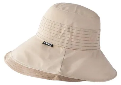 Productafbeelding van Zonnehoed voor dames, opvouwbaar, brede rand van 12 cm, bescherming tegen de zon, polyester, hoofdomtrek 56-58 cm
