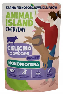 Zdjęcie produktu dla ANIMAL ISLAND Monoproteina Cielęcina 300g Mokra Karma dla Psa