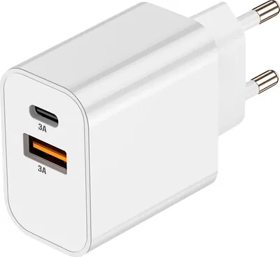 Image de Chargeur Secteur Usb-a + Usb-c 15w Blanc - Akashi