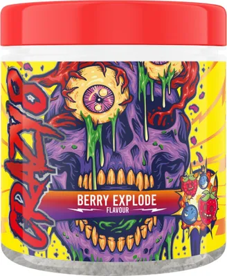 Obrázek produktu pro SWEDISH Supplements | Crazy 8 | Extreme 8 Stimulant Source Pre-Workout Berry Explode