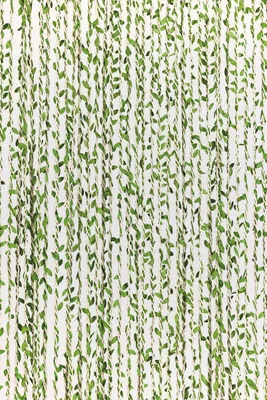 Image de Rideau de porte décoratif - SAMANA - 90 x 200 cm - feuillage artificiel vert
