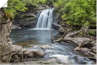 Produktbild von ARTland Poster Wasserfall Falls of Falloch, Schottland Größe: 90x60 cm