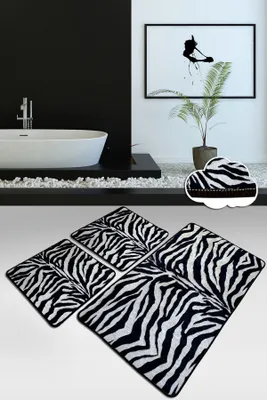 Produktbild von Mijolnir, Strıped, Badematten, Mehrfarbig, Polyester, 60 x 100 cm