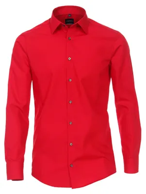 Produktbild von Venti - Modern Fit - Bügelfreies Herren Langarm Hemd in verschiedenen Farben (001480), Größe:42, Farbe:Blau (116)