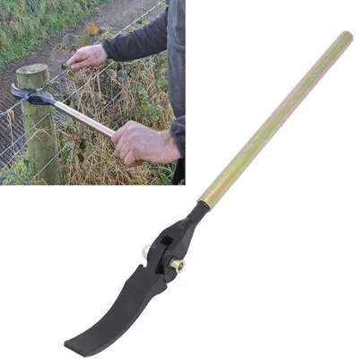 Image de Pince de tension professionnelle pour fil de fer de 25,5 pouces, destinée à l'entretien des clôtures de jardin
