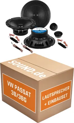 Produktbild von VW Passat 3B/3BG - Lautsprecher Boxen Crunch GTS6.2C - 16,5cm 2-Wege System GTS 6.2C Auto Einbauzubehör - Einbauset