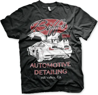 Produktbild von Zurück in die Zukunft T-Shirt Herren Biff's Automative Detailing schwarz XL