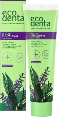 Immagine prodotto di Ecodenta | Dentifricio - Multifunzionale - 100ml - Con estratti di erbe - Protezione naturale per le gengive