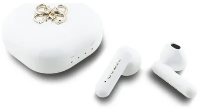 Obrázek produktu pro Bezdrátová sluchátka TWS Guess 4G Metal Logo bílá