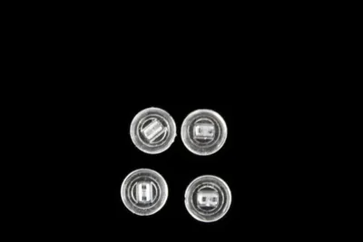 Image de Plaquettes en silicone pour lunettes avec système à clic (rondes 9 mm)