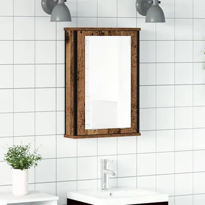 Produktbild von Bad-Spiegelschrank Altholz-Optik 42x12x60 cm Holzwerkstoff, Badezimmerschränke DesignMöbel