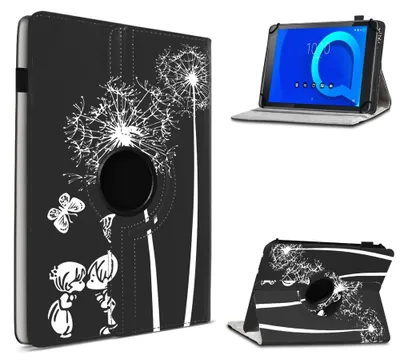 Produktbild von Tablet Hülle für Telekom T Tablet Tasche Schutzhülle Case 360 Grad Drehbar CoverFarbe 360 Uni:Motiv 12
