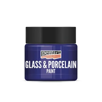 Obrázok produktu pre PENTART farba na sklo a porcelán, 30 ml, modrá